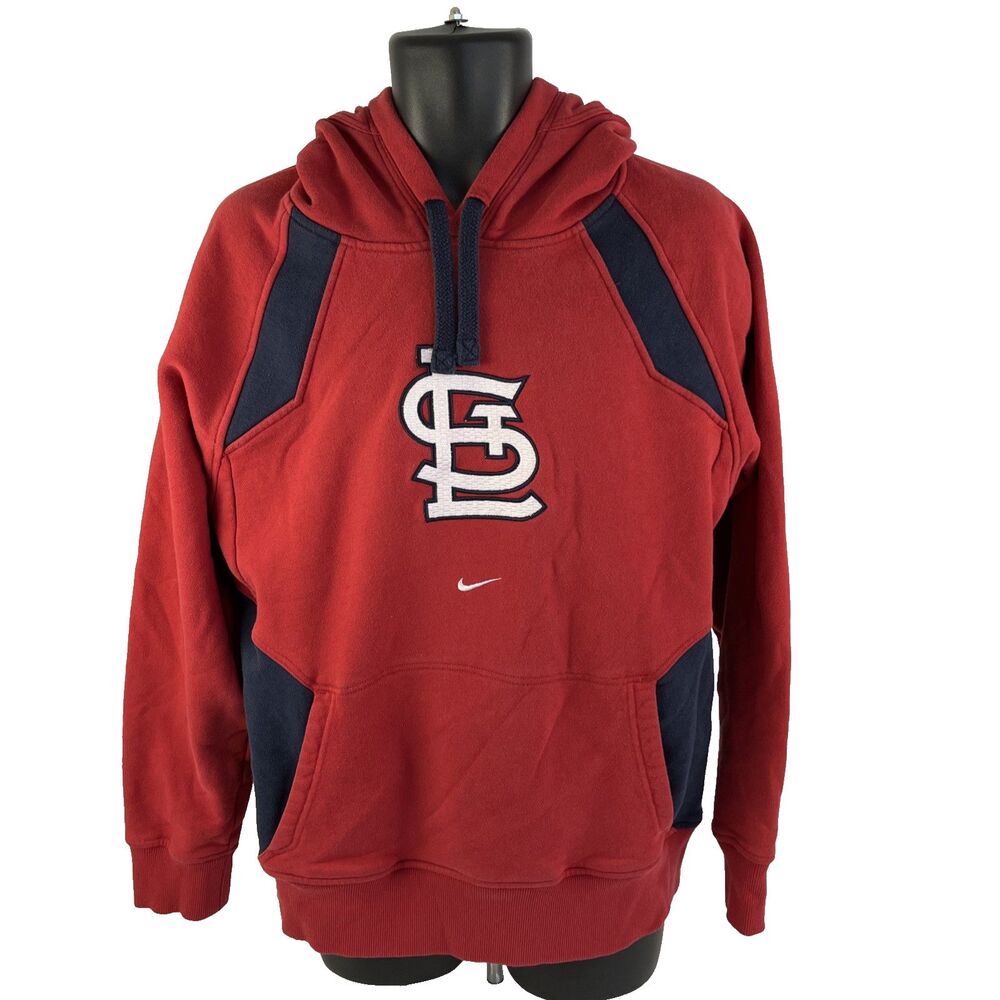 Vintage Y2K Nike St. Louis Cardinals Center Swoosh Hoodie Size Small